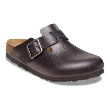 Birkenstock Boston Wire Buckle Leather Men Vintage Wood Black - KYOTO - Birkenstock