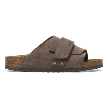 Birkenstock Kyoto Nubuck Leather/Suede Slippers Concrete Gray - KYOTO - Birkenstock