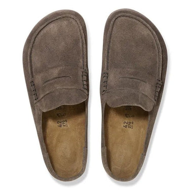 Birkenstock Naples Wrapped Suede Concrete Gray narrow - KYOTO - Birkenstock