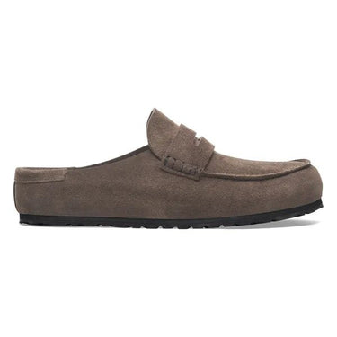 Birkenstock Naples Wrapped Suede Concrete Gray narrow - KYOTO - Birkenstock