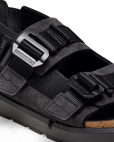 Birkenstock Sandals Shinjuku Natural Leather Black - KYOTO - Birkenstock