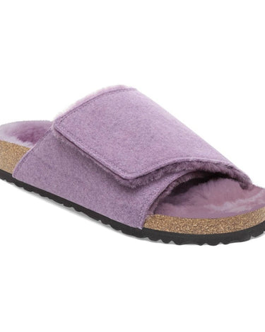 Birkenstock Solana Shearling Felt Mauve Narrow - KYOTO - Birkenstock