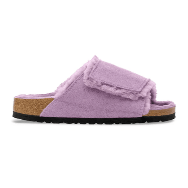 Birkenstock Solana Shearling Felt Mauve Narrow - KYOTO - Birkenstock
