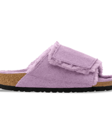 Birkenstock Solana Shearling Felt Mauve Narrow - KYOTO - Birkenstock