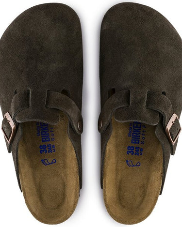 Boston Soft Footbed Suede Leather Mocha - KYOTO - Birkenstock