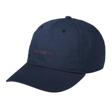 Carhartt WIP Canvas Script Cap Air Force Blue / Malbec - KYOTO - Carhartt WIP