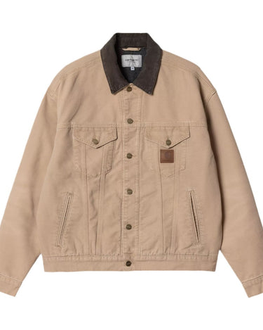 Carhartt WIP Dayton Trucker Jacket Dusty H Brown / Tobacco stone canvas - KYOTO - Carhartt WIP