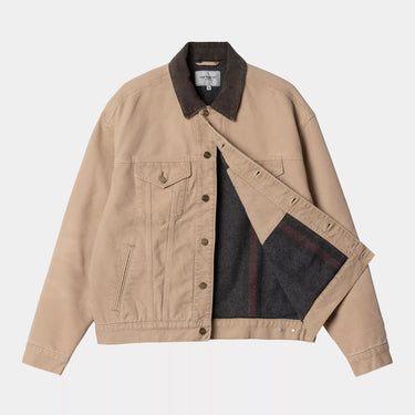 Carhartt WIP Dayton Trucker Jacket Dusty H Brown / Tobacco stone canvas - KYOTO - Carhartt WIP