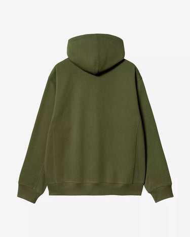 Carhartt WIP Hooded American Script Jacket Tarragon - KYOTO - Carhartt WIP