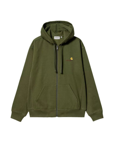 Carhartt WIP Hooded American Script Jacket Tarragon - KYOTO - Carhartt WIP