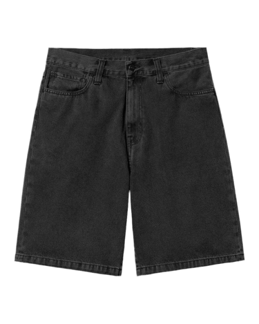 Carhartt WIP Landon Shorts Black stone washed - KYOTO - Carhartt WIP