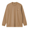 Carhartt WIP L/S American Script T-Shirt Peanut - KYOTO - Carhartt WIP