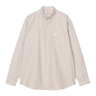 Carhartt WIP L/S Cassel Shirt Cassel Stripe, Peanut / White - KYOTO - Carhartt WIP