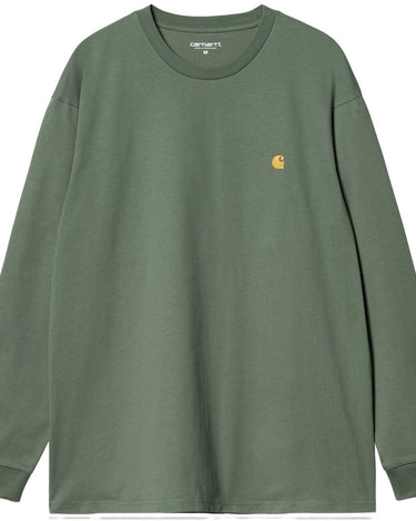 Carhartt WIP L/S Chase T - Shirt Duck Green / Gold - KYOTO - Carhartt WIP