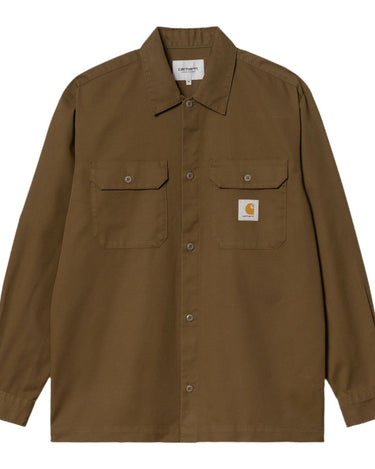 Carhartt WIP L/S Craft Shirt Chocolate - KYOTO - Carhartt WIP