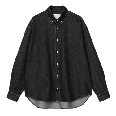 Carhartt WIP L/S Lucas Shirt Black - KYOTO - Carhartt WIP