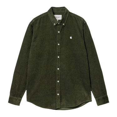 Carhartt WIP L/S Madison Cord Shirt Tarragon / Wax - KYOTO - Carhartt WIP