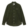 Carhartt WIP L/S Madison Cord Shirt Tarragon / Wax - KYOTO - Carhartt WIP