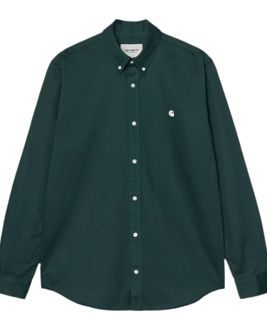 Carhartt WIP L/S Madison Shirt Dark Fir / Wax - KYOTO - Carhartt WIP