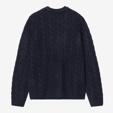 Carhartt WIP Signature Sweater Deep Night / Glassy Pink - KYOTO - Carhartt WIP