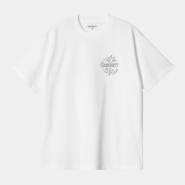 Carhartt WIP S/S Ablaze T-Shirt White / Black - KYOTO - Carhartt WIP