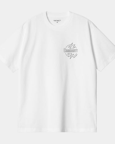 Carhartt WIP S/S Ablaze T-Shirt White / Black - KYOTO - Carhartt WIP