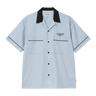 Carhartt WIP S/S Bowl Shirt Blue Fog / Black - KYOTO - Carhartt WIP
