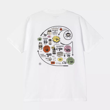 Carhartt WIP S/S Catalogue C Logo T-Shirt White - KYOTO - Carhartt WIP