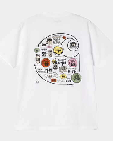 Carhartt WIP S/S Catalogue C Logo T-Shirt White - KYOTO - Carhartt WIP