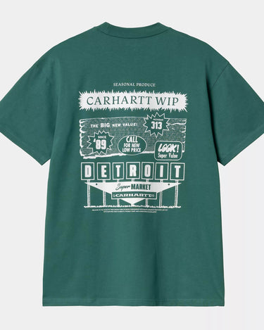 Carhartt WIP S/S Catalogue T-Shirt Rainforest / White - KYOTO - Carhartt WIP