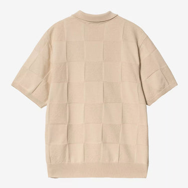 Carhartt WIP S/S Checker Polo Striktrøje Fleur De Sel - KYOTO - Carhartt WIP