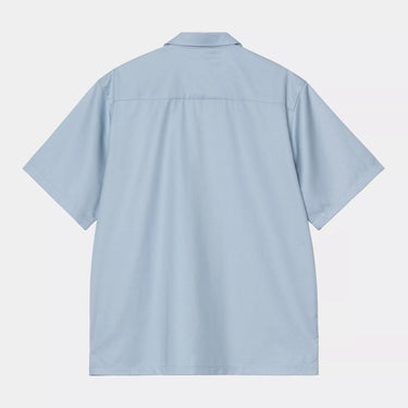 Carhartt WIP S/S Delray Shirt Frosted Blue / White - KYOTO - Carhartt WIP