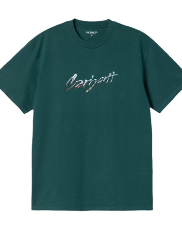 Carhartt WIP S/S Drip Script T-Shirt Malachite - KYOTO - Carhartt WIP