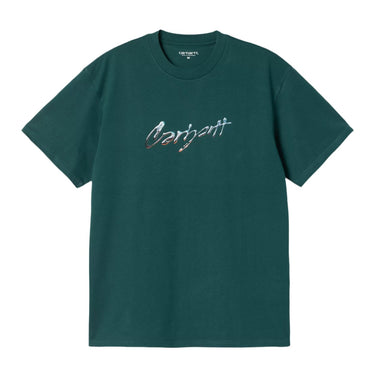 Carhartt WIP S/S Drip Script T-Shirt Malachite - KYOTO - Carhartt WIP