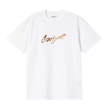 Carhartt WIP S/S Drip Script T-Shirt White - KYOTO - Carhartt WIP