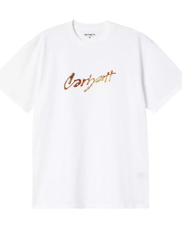 Carhartt WIP S/S Drip Script T-Shirt White - KYOTO - Carhartt WIP