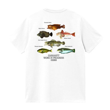 Carhartt WIP S/S Fish T-Shirt White - KYOTO - Carhartt WIP