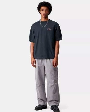 Carhartt WIP S/S Signature Script T-Shirt Deep Night / Glassy Pink - KYOTO - Carhartt WIP