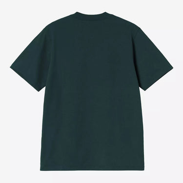 Carhartt WIP S/S University Script T-Shirt Deep Lagoon / White - KYOTO - Carhartt WIP