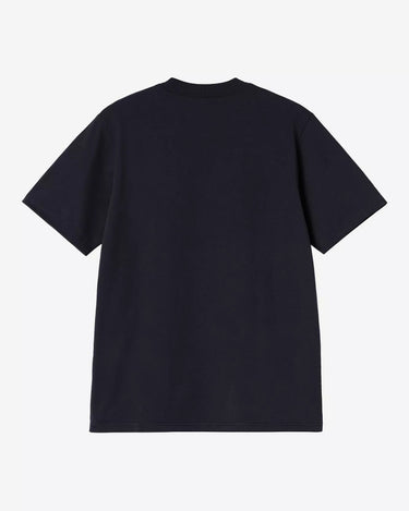 Carhartt WIP S/S University Script T-Shirt Deep Night / White - KYOTO - Carhartt WIP