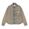 Carhartt WIP W' Georgia Shirt Jacket Blue / Leather - KYOTO - Carhartt WIP women