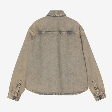 Carhartt WIP W' Georgia Shirt Jacket Blue / Leather - KYOTO - Carhartt WIP women