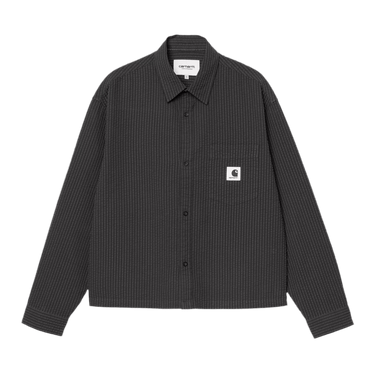 Carhartt WIP W' L/S Toland Shirt Toland Stripe, Black - KYOTO - Carhartt WIP