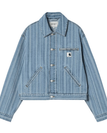 Carhartt WIP W' Rylan Jacket Rylan Stripe, Blue - KYOTO - Carhartt WIP women