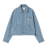 Carhartt WIP W' Rylan Jacket Rylan Stripe, Blue - KYOTO - Carhartt WIP women