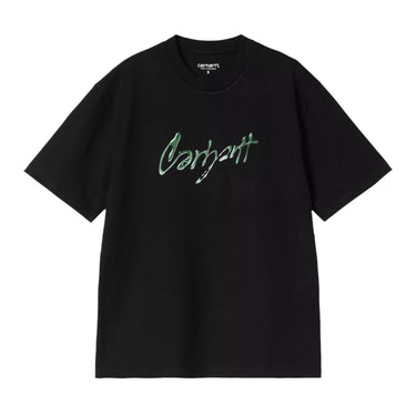 Carhartt WIP W' S/S Drip Script T-Shirt Black - KYOTO - Carhartt WIP women