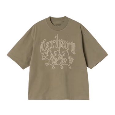 Carhartt WIP W' S/S Hackwork T-Shirt Brass / Salt - KYOTO - Carhartt WIP women