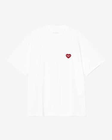 Carhartt WIP W' S/S Heart Patch T-Shirt White / Red - KYOTO - Carhartt WIP women