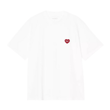 Carhartt WIP W' S/S Heart Patch T-Shirt White / Red - KYOTO - Carhartt WIP women