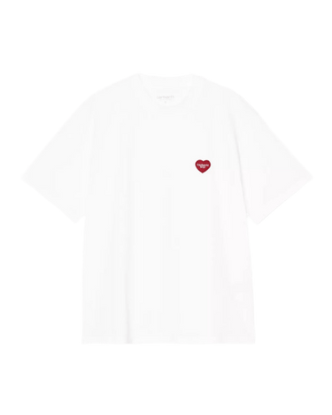 Carhartt WIP W' S/S Heart Patch T-Shirt White / Red - KYOTO - Carhartt WIP women